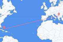 Flyrejser fra Deadman's Cay, Bahamas til Niš, Serbien