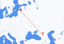 Vluchten van Riga, Pescara, Letland naar Mineralnye Vody, Rusland