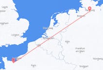 Flyreiser fra Caen, Frankrike til Hamburg, Tyskland