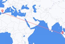 印度尼西亚出发地 西宝龙宝龙飞往印度尼西亚目的地 Malaga的航班