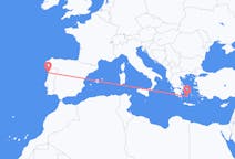 Flyrejser fra Porto, Portugal til Plaka, Grækenland