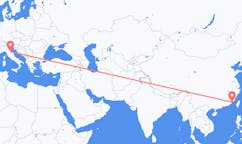 Flyrejser fra Xiamen, Kina til Forli, Italien