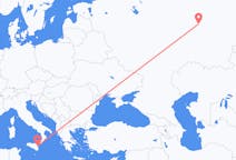 Flights from Izhevsk, Russia to Catania, Italy