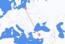 Flights from Konya, Turkey to Szymany, Szczytno County, Poland