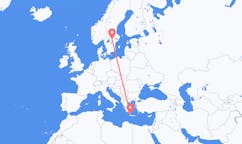 Flyreiser fra Khania, Hellas til Örebro, Sverige