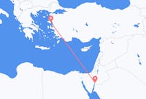 Vluchten van Akaba, Jordanië naar Mytilini, Griekenland