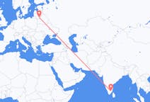 Flights from Tiruchirappalli to Vilnius