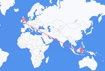 Flyrejser fra Makassar, Indonesien til Cardiff, Wales