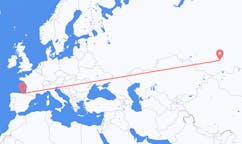 Flights from Abakan, Russia to Bilbao, Spain