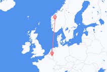 Voos de Sogndal, Noruega para Liège, Bélgica