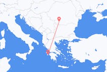 ルーマニアのクラヨバからから、ギリシャのザキントス島までのフライト