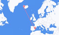 Vols de la ville de Reykjavik, Islande vers la ville d'Alicante, Espagne