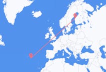 Flights from Santa Maria Island, Portugal to Vaasa, Finland
