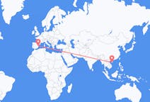 Flyreiser fra Sanya, Kina til Valencia, Spania