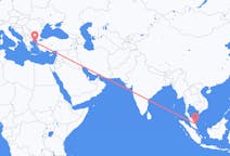 Flyreiser fra Kuantan, Malaysia til Lemnos, Hellas