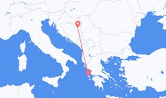 Lennot Tuzlasta, Bosnia ja Hertsegovina Kefalliniaan, Kreikka