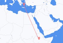 Flights from Addis Ababa, Ethiopia to Santorini, Greece