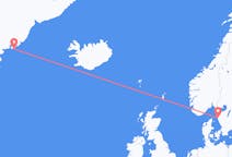 Flyreiser fra Kulusuk, Grønland til Göteborg, Sverige