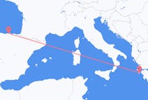ギリシャのザキントス島からから、スペインのサンタンデールまでのフライト