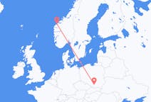 Flyg från Ålesund, Norge till Kraków, Polen