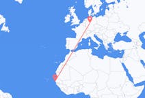 Flyreiser fra Dakar, Senegal til Kassel, Tyskland