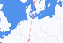 Flyg från Friedrichshafen, Tyskland till Göteborg, Sverige
