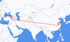 เที่ยวบิน จาก เมืองหวงซาน, จีน ถึงดิยาร์บากีร์, ตุรกี