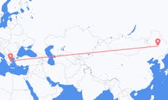 Flyg från Daqing, Kina till Skiáthos, Grekland