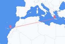Vols depuis Ajuy, Espagne pour La Canée, Grèce