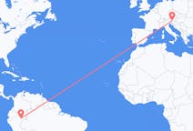 Flyreiser fra Iquitos, Peru til Klagenfurt, Østerrike