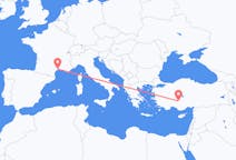 Flights from Konya, Turkey to Montpellier, France
