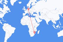 Flyreiser fra Maputo, Mosambik til Nürnberg, Tyskland