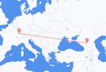 Flyg från Mulhouse, Schweiz till Mineralnye Vody, Ryssland