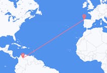Flyg från Cúcuta, Colombia till La Coruña, Spanien