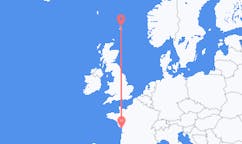 Flyreiser fra La Rochelle, Frankrike til Lerwick, Skottland