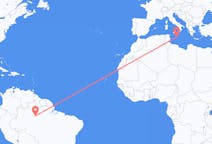 Flyrejser fra Manaus, Brasilien til Malta, Malta
