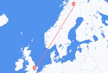 Flyreiser fra Kiruna, Sverige til London, England