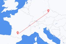 Flyg från Prag, Tjeckien till Toulouse, Frankrike