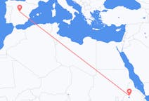 Flyrejser fra Gonder, Etiopien til Madrid, Spanien
