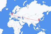 Vluchten van Shanghai, China naar Brussel, België