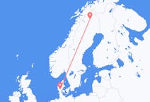 Fly fra Billund til Kiruna