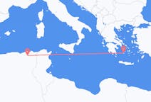Vluchten van Constantine, Algerije naar Plaka, Griekenland