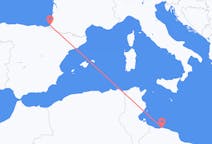 出发地 利比亚出发地 的黎波里目的地 法国比亚里茨的航班