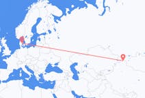 出发地 中国阿勒泰县目的地 丹麦奥胡斯的航班