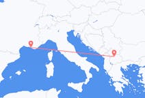 Flyg från Marseille till Skopje