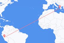 秘鲁出发地 瓦努科飞往秘鲁飞往 凯法利尼亚岛的航班