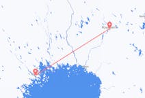 フィンランドのロヴァニエミから、スウェーデンのルレオまでのフライト