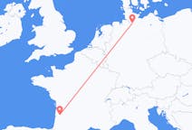 Flyreiser fra Bordeaux, til Hamburg