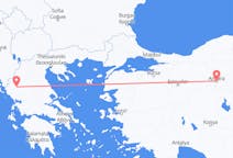 ギリシャのヨアニナからから、トルコのアンカラまでのフライト
