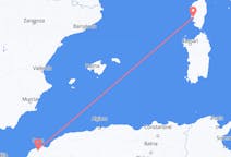 Flyreiser fra Oran, Algerie til Ajaccio, Frankrike